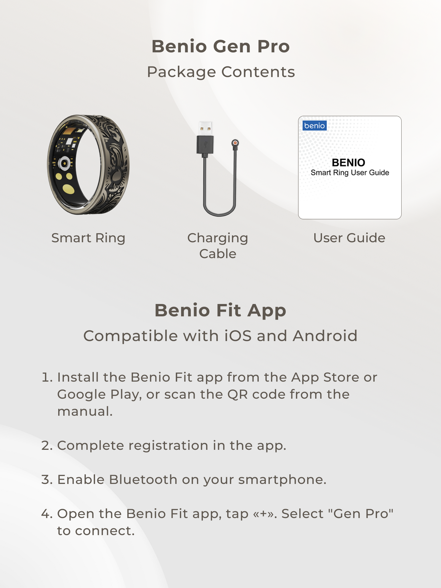 Benio Gen Pro - Smart Ring with Health Monitoring